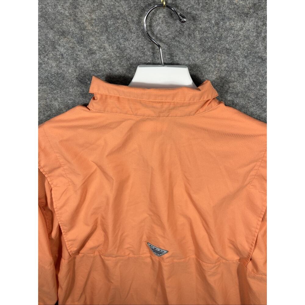 Columbia PFG Shirt Mens Large Pink Peach Vented Long Sleeve Fishing - Picture 8 of 9